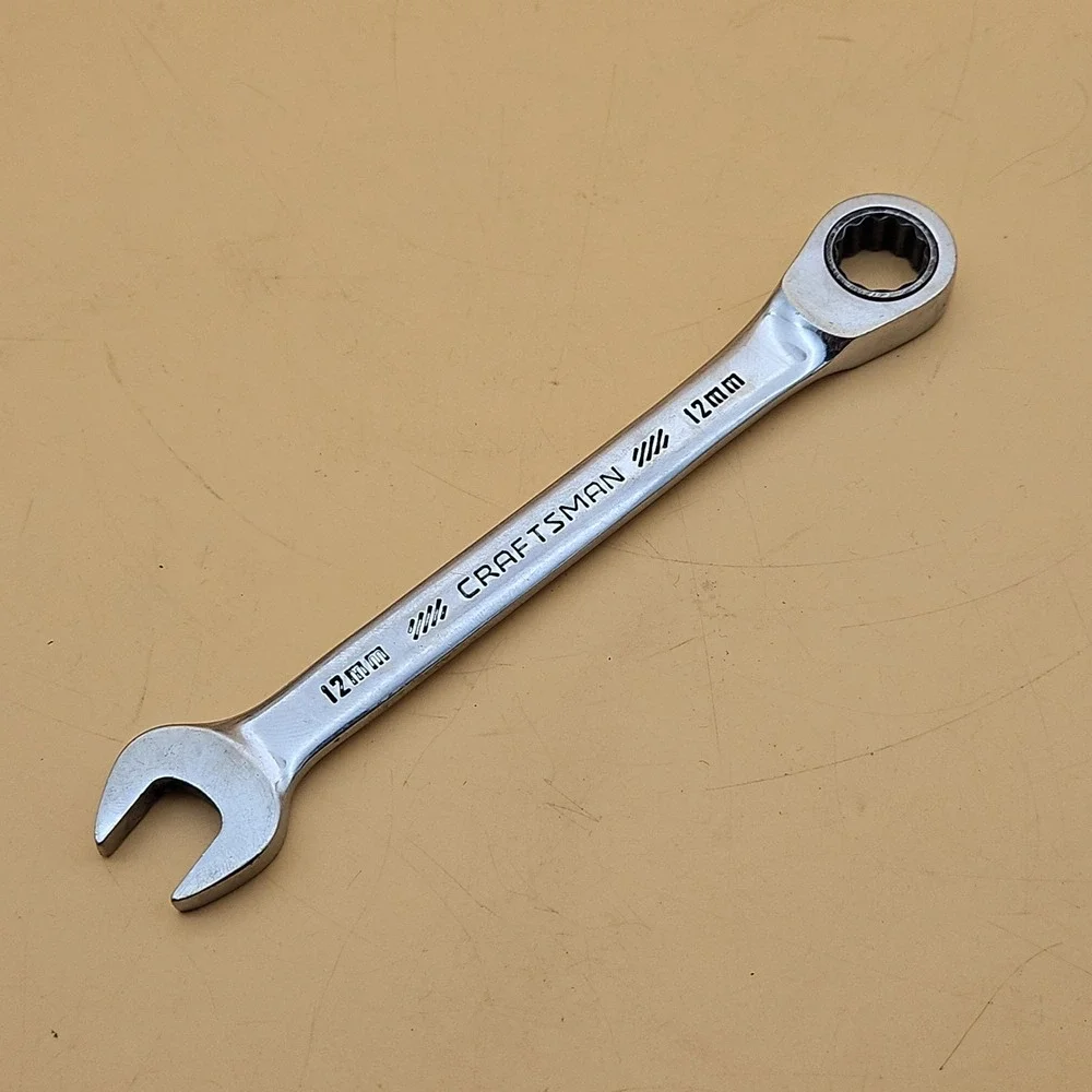 12 mm Craftsman 12 PT Ratcheting Combination Open End Wrench Metric CMMT42570